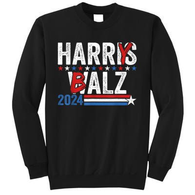 Funny Harris Walz 24 Harry Balz 2024 Meme Democratics Vote Sweatshirt