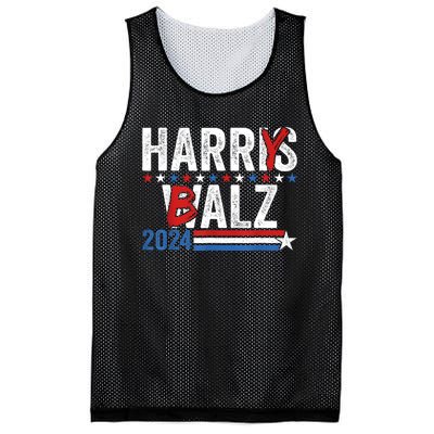 Funny Harris Walz 24 Harry Balz 2024 Meme Democratics Vote Mesh Reversible Basketball Jersey Tank