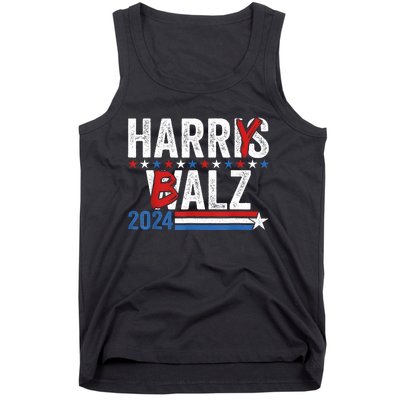 Funny Harris Walz 24 Harry Balz 2024 Meme Democratics Vote Tank Top