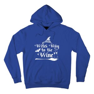 Funny Halloween Witch Way To The Wine Gift Hoodie