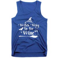 Funny Halloween Witch Way To The Wine Gift Tank Top