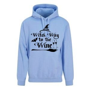 Funny Halloween Witch Way To The Wine Gift Unisex Surf Hoodie