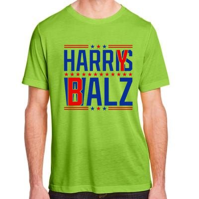 Funny Harris Walz 24 Harry Balz 2024 Meme Democratics Vote Adult ChromaSoft Performance T-Shirt