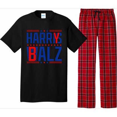 Funny Harris Walz 24 Harry Balz 2024 Meme Democratics Vote Pajama Set