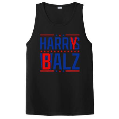 Funny Harris Walz 24 Harry Balz 2024 Meme Democratics Vote PosiCharge Competitor Tank