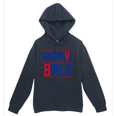 Funny Harris Walz 24 Harry Balz 2024 Meme Democratics Vote Urban Pullover Hoodie