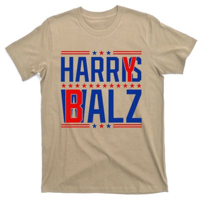 Funny Harris Walz 24 Harry Balz 2024 Meme Democratics Vote T-Shirt