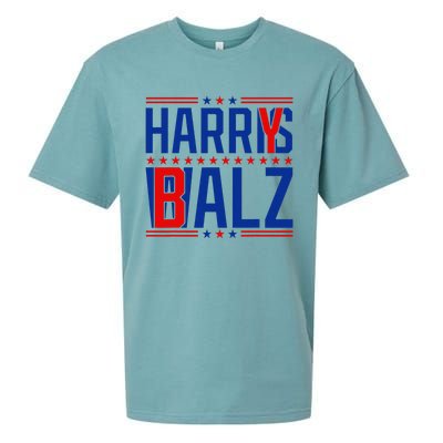 Funny Harris Walz 24 Harry Balz 2024 Meme Democratics Vote Sueded Cloud Jersey T-Shirt