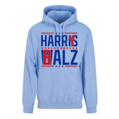 Funny Harris Walz 24 Harry Balz 2024 Meme Democratics Vote Unisex Surf Hoodie