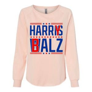 Funny Harris Walz 24 Harry Balz 2024 Meme Democratics Vote Womens California Wash Sweatshirt