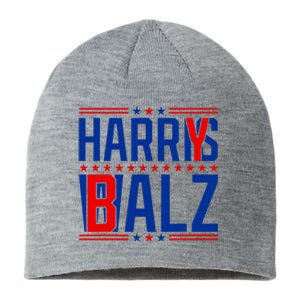 Funny Harris Walz 24 Harry Balz 2024 Meme Democratics Vote Sustainable Beanie