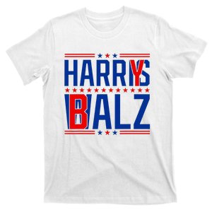 Funny Harris Walz 24 Harry Balz 2024 Meme Democratics Vote T-Shirt