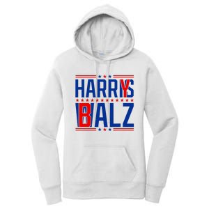 Funny Harris Walz 24 Harry Balz 2024 Meme Democratics Vote Women's Pullover Hoodie