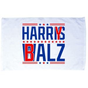 Funny Harris Walz 24 Harry Balz 2024 Meme Democratics Vote Microfiber Hand Towel