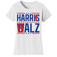 Funny Harris Walz 24 Harry Balz 2024 Meme Democratics Vote Women's T-Shirt