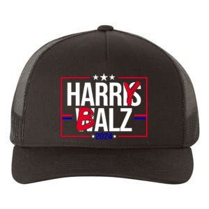 Funny Harris Walz 24 Harry Balz 2024 Political Meme Yupoong Adult 5-Panel Trucker Hat