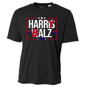 Funny Harris Walz 24 Harry Balz 2024 Political Meme Cooling Performance Crew T-Shirt