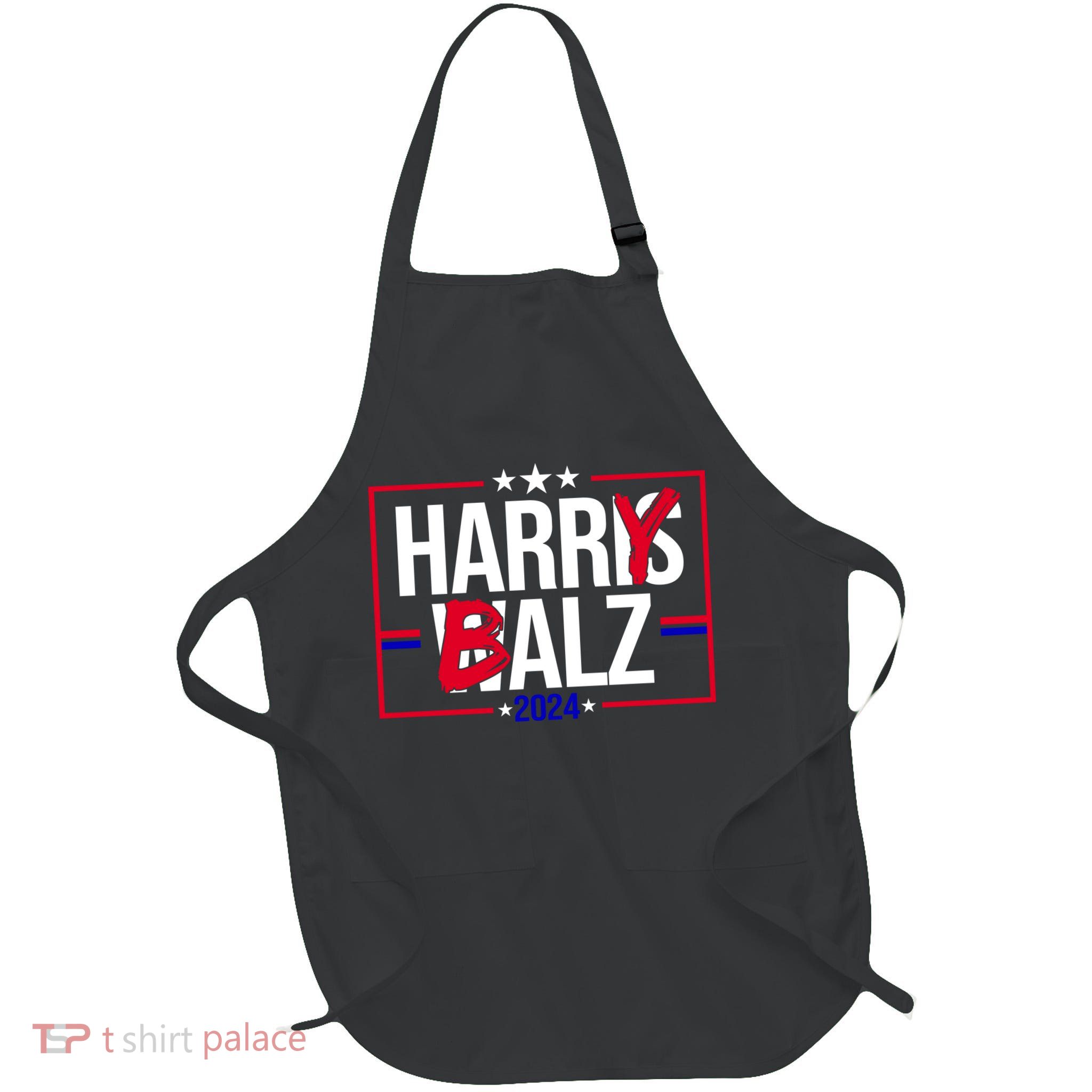 Funny Harris Walz 24 Harry Balz 2024 Political Meme Apron