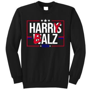 Funny Harris Walz 24 Harry Balz 2024 Political Meme Sweatshirt