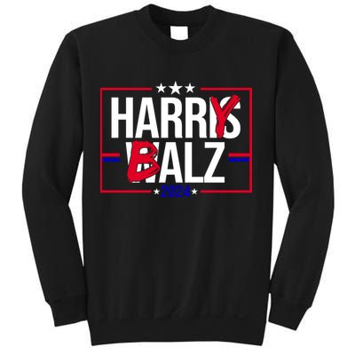 Funny Harris Walz 24 Harry Balz 2024 Political Meme Sweatshirt