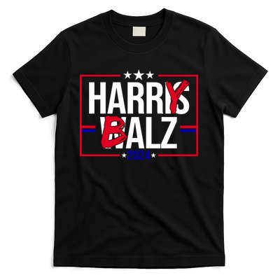 Funny Harris Walz 24 Harry Balz 2024 Political Meme T-Shirt