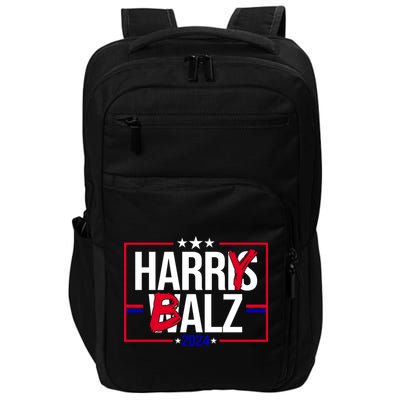 Funny Harris Walz 24 Harry Balz 2024 Political Meme Impact Tech Backpack