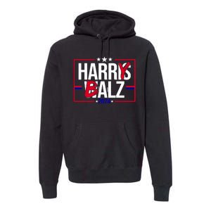 Funny Harris Walz 24 Harry Balz 2024 Political Meme Premium Hoodie