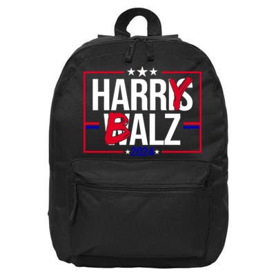 Funny Harris Walz 24 Harry Balz 2024 Political Meme 16 in Basic Backpack