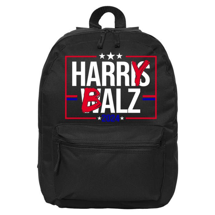 Funny Harris Walz 24 Harry Balz 2024 Political Meme 16 in Basic Backpack