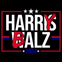 Funny Harris Walz 24 Harry Balz 2024 Political Meme 16 in Basic Backpack