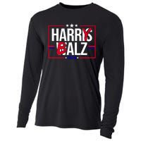 Funny Harris Walz 24 Harry Balz 2024 Political Meme Cooling Performance Long Sleeve Crew