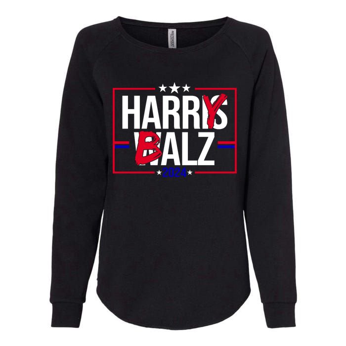 Funny Harris Walz 24 Harry Balz 2024 Political Meme Womens California Wash Sweatshirt