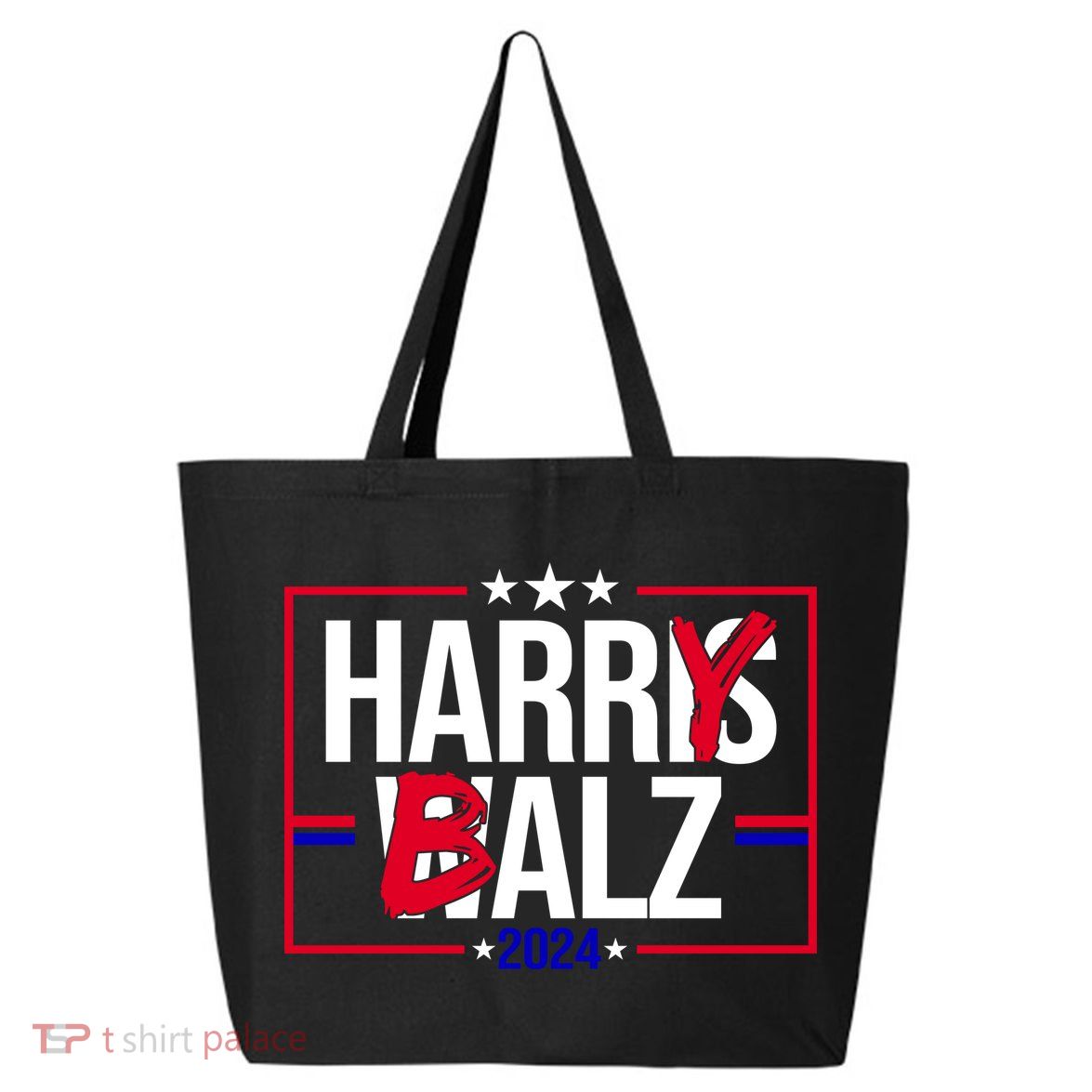 Funny Harris Walz 24 Harry Balz 2024 Political Meme 25L Jumbo Tote