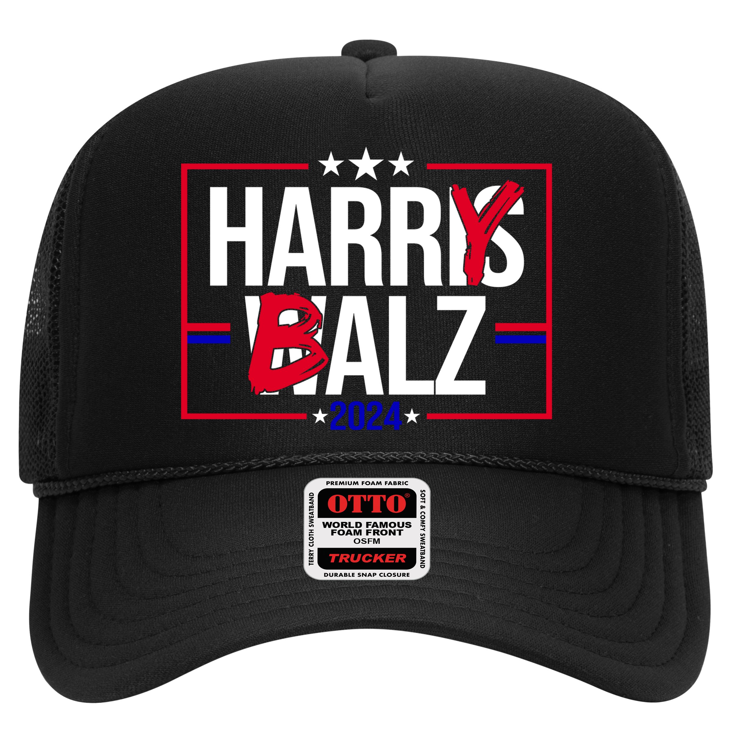 Funny Harris Walz 24 Harry Balz 2024 Political Meme Hat