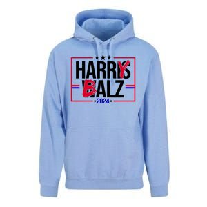 Funny Harris Walz 24 Harry Balz 2024 Political Meme Unisex Surf Hoodie