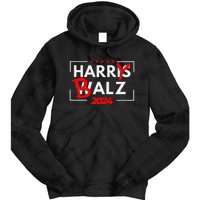 Funny Harris Walz 24 Hairy Balz 2024 Meme Democratics Vote Tie Dye Hoodie