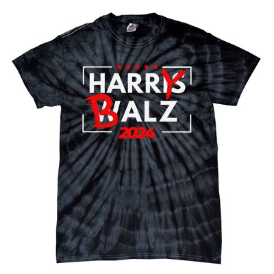 Funny Harris Walz 24 Hairy Balz 2024 Meme Democratics Vote Tie-Dye T-Shirt