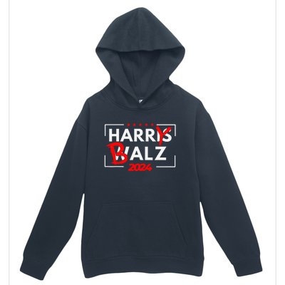 Funny Harris Walz 24 Hairy Balz 2024 Meme Democratics Vote Urban Pullover Hoodie