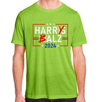 Funny Harris Walz 24 Harry Balz 2024 Meme Democratics Adult ChromaSoft Performance T-Shirt