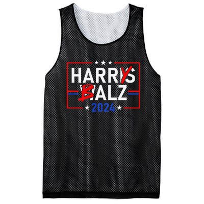 Funny Harris Walz 24 Harry Balz 2024 Meme Democratics Mesh Reversible Basketball Jersey Tank