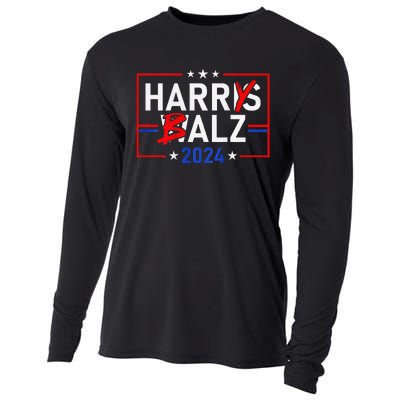 Funny Harris Walz 24 Harry Balz 2024 Meme Democratics Cooling Performance Long Sleeve Crew