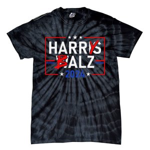 Funny Harris Walz 24 Harry Balz 2024 Meme Democratics Tie-Dye T-Shirt