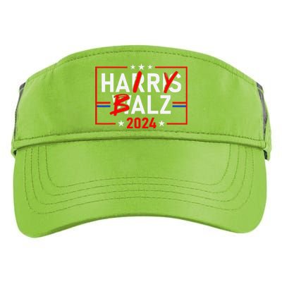 Funny Harris Walz 24 Hairy Balz 2024 Meme Democratics Vote Adult Drive Performance Visor