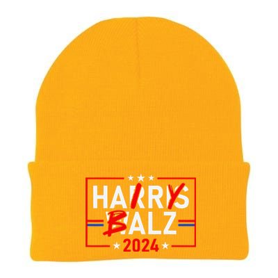 Funny Harris Walz 24 Hairy Balz 2024 Meme Democratics Vote Knit Cap Winter Beanie