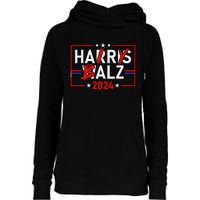 Funny Harris Walz 24 Hairy Balz 2024 Meme Democratics Vote Womens Funnel Neck Pullover Hood