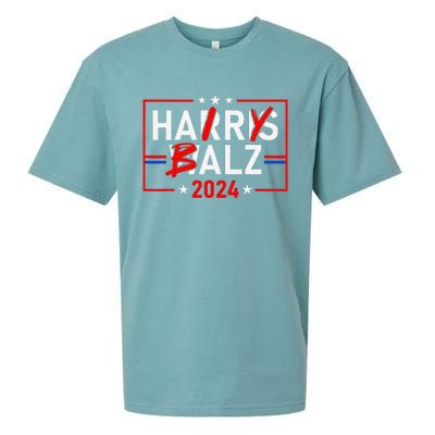 Funny Harris Walz 24 Hairy Balz 2024 Meme Democratics Vote Sueded Cloud Jersey T-Shirt