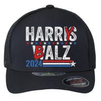 Funny Harris Walz 24 Harry Balz 2024 Meme Democratics Vote Flexfit Unipanel Trucker Cap