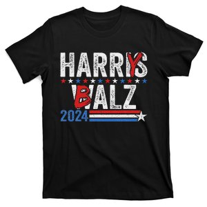 Funny Harris Walz 24 Harry Balz 2024 Meme Democratics Vote T-Shirt