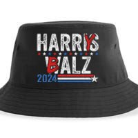 Funny Harris Walz 24 Harry Balz 2024 Meme Democratics Vote Sustainable Bucket Hat