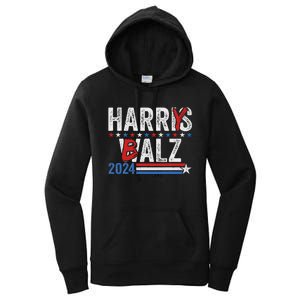 Funny Harris Walz 24 Harry Balz 2024 Meme Democratics Vote Women's Pullover Hoodie